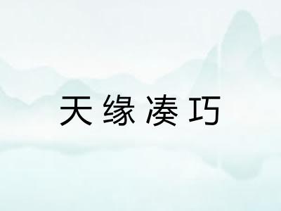 天缘凑巧