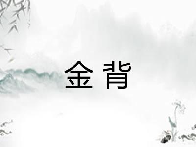 金背 金背
