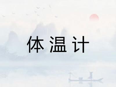 体温计