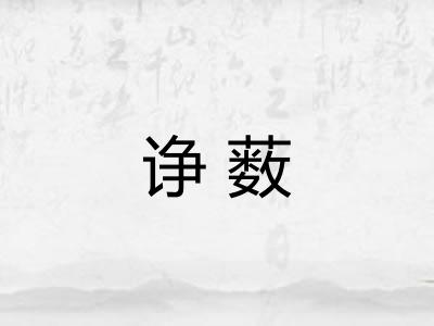 诤薮