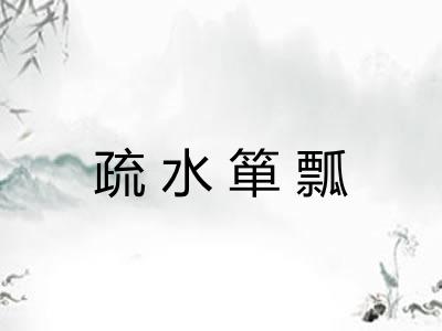 疏水箪瓢