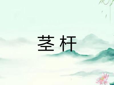 茎杆