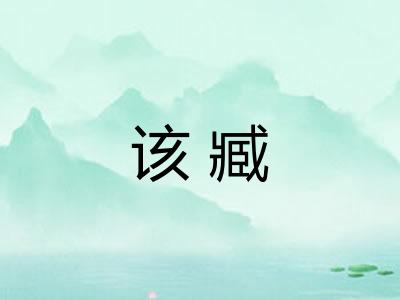 该臧