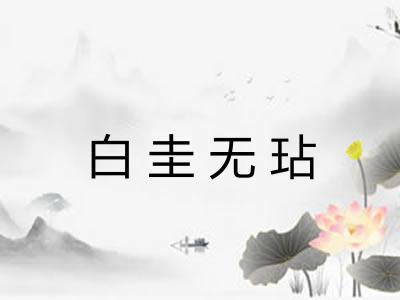 白圭无玷