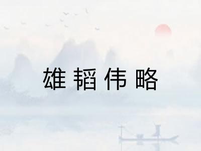 雄韬伟略