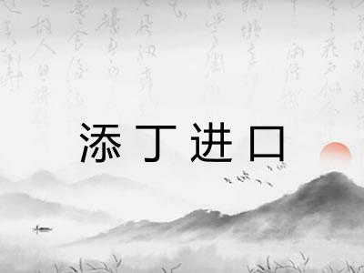 添丁进口