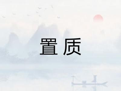置质 置质