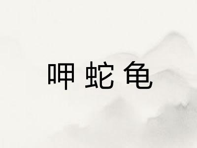 呷蛇龟