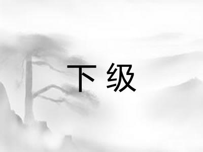 下级