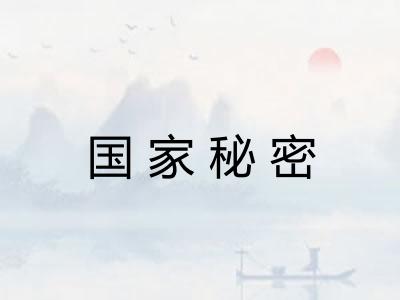 国家秘密