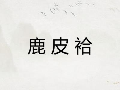 鹿皮袷 鹿皮袷