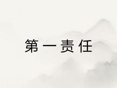 第一责任