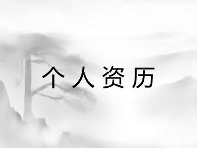 个人资历
