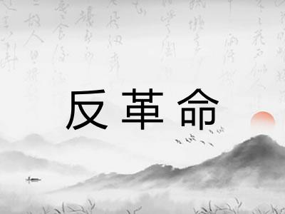 反革命