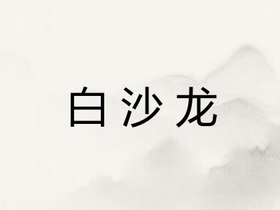白沙龙