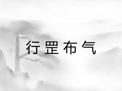 行罡布气