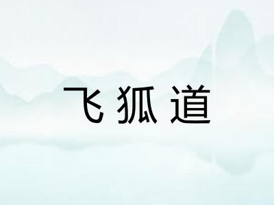 飞狐道 飞狐道