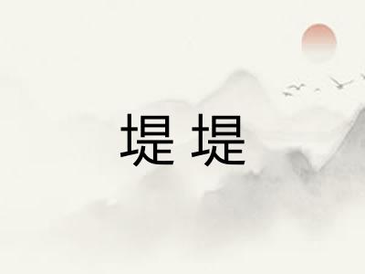 堤堤