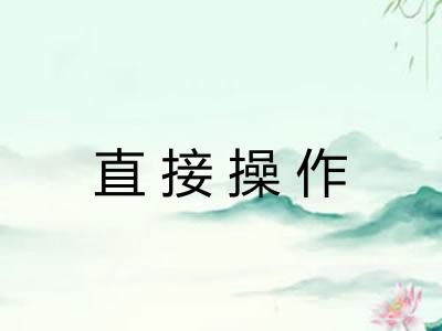 直接操作