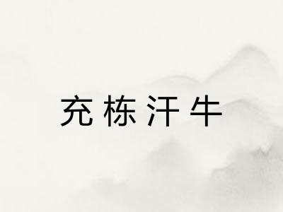 充栋汗牛