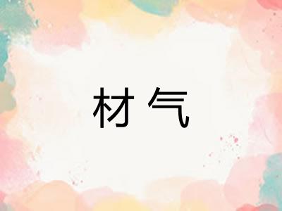 材气 材气