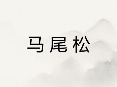 马尾松