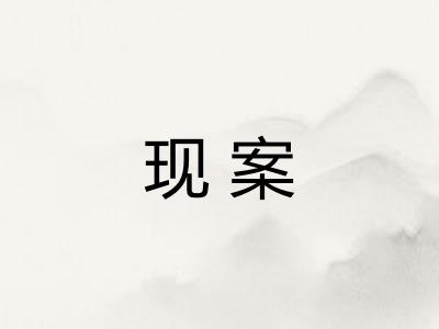 现案