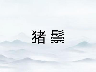猪鬃