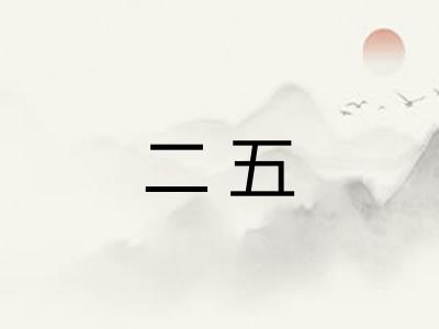 二五