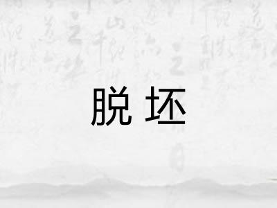 脱坯