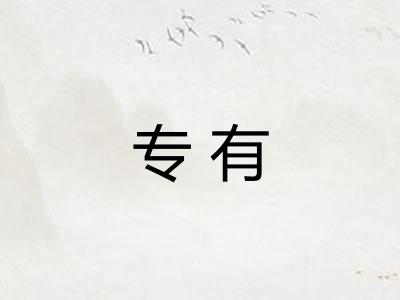 专有