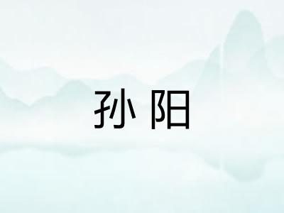 孙阳