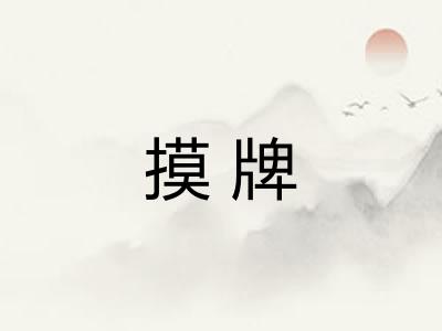 摸牌