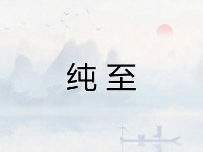 纯至