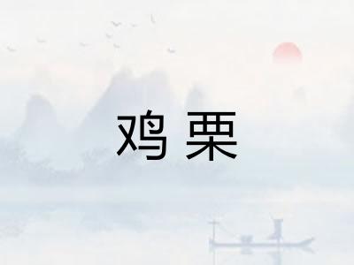 鸡栗