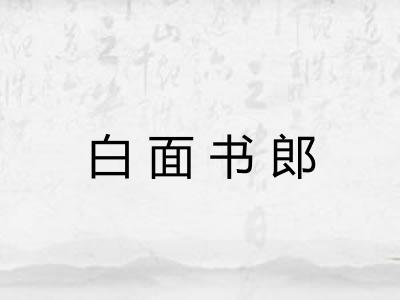 白面书郎 白面书郎