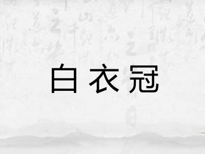 白衣冠