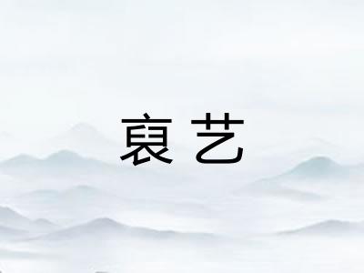 裒艺