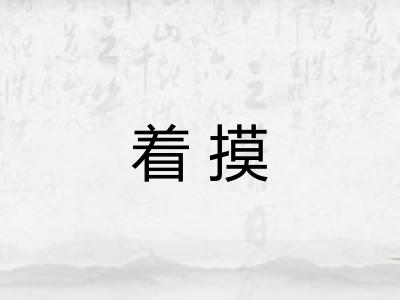 着摸