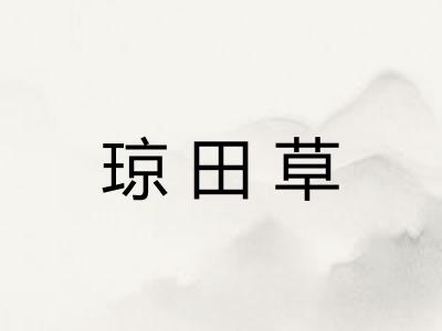琼田草