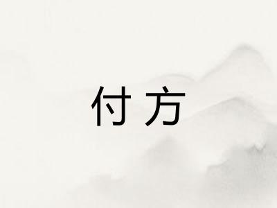 付方
