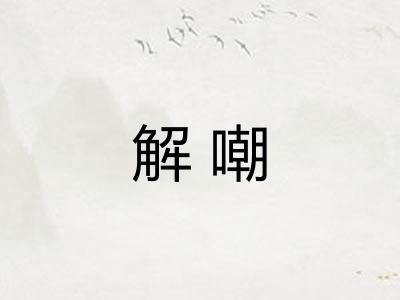 解嘲