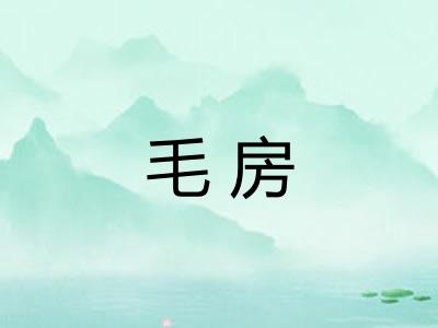 毛房 毛房