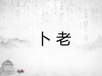 卜老 卜老