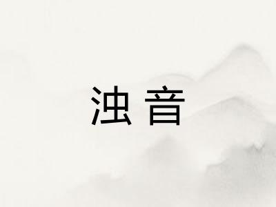 浊音 浊音