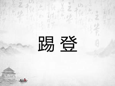 踢登