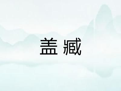 盖臧