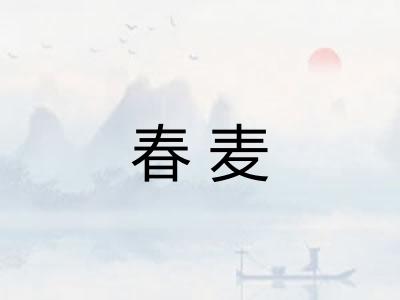 春麦