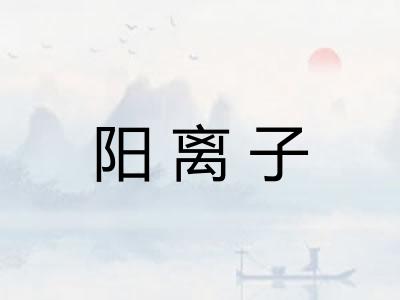 阳离子