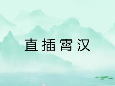 直插霄汉